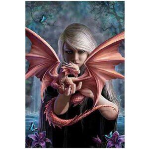 ANNE STOKES Dragonkin Poster